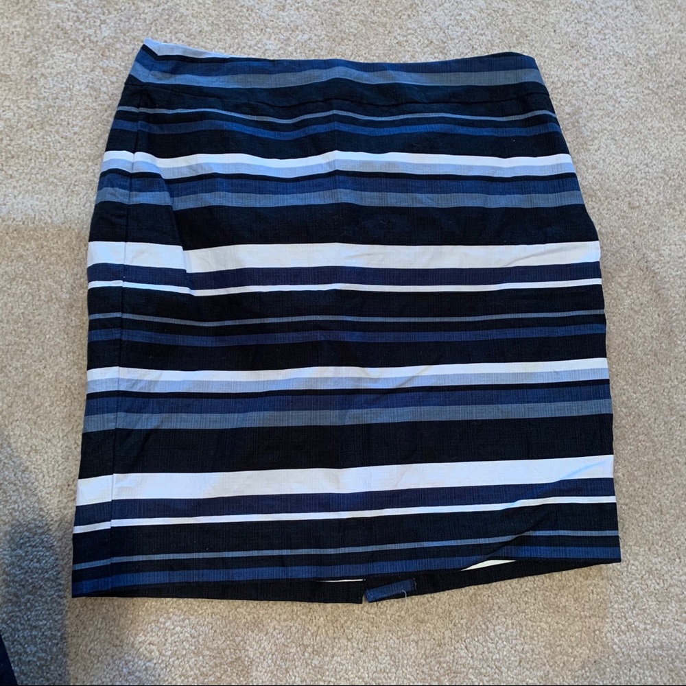 Banana Republic Striped Pencil Skirt